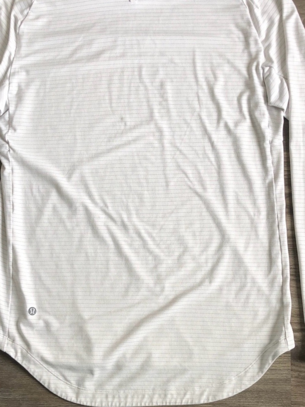 Lululemon Mens Drysense Hoodie Long Sleeve Shirt Off White. Medium - Picture 3 of 4